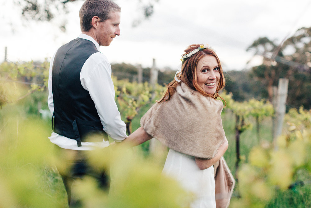 Adelaide Hills vineyard wedding